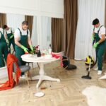 Grondige schoonmaak trouwzaal